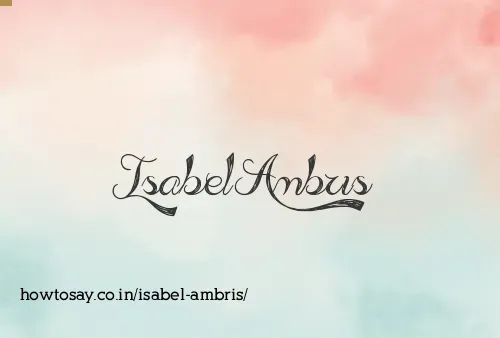 Isabel Ambris
