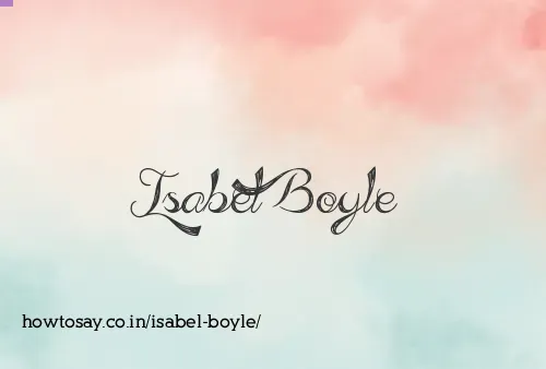 Isabel Boyle