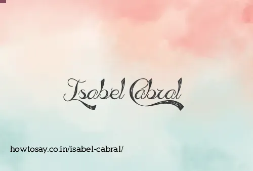 Isabel Cabral