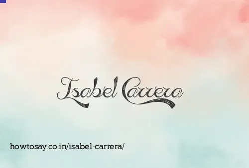 Isabel Carrera