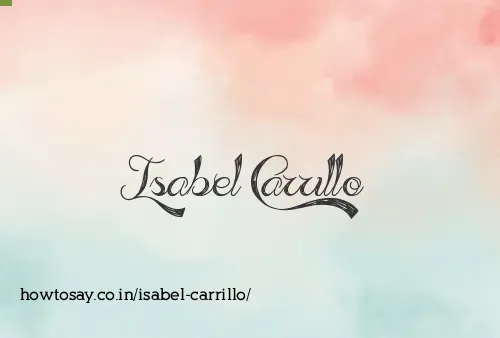 Isabel Carrillo