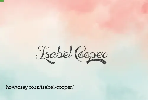 Isabel Cooper