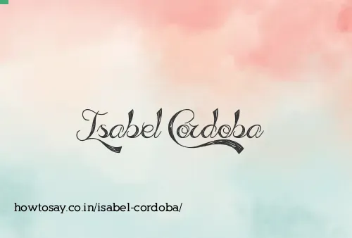 Isabel Cordoba