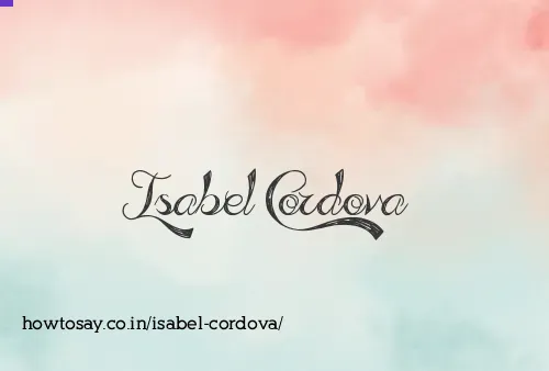 Isabel Cordova