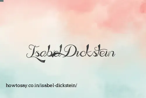 Isabel Dickstein