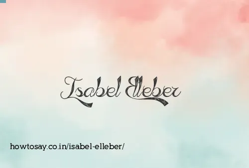 Isabel Elleber