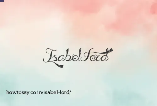 Isabel Ford