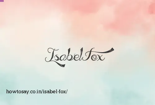 Isabel Fox
