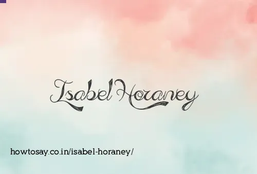 Isabel Horaney
