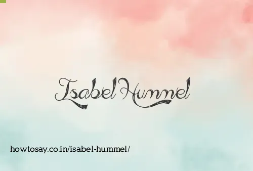 Isabel Hummel