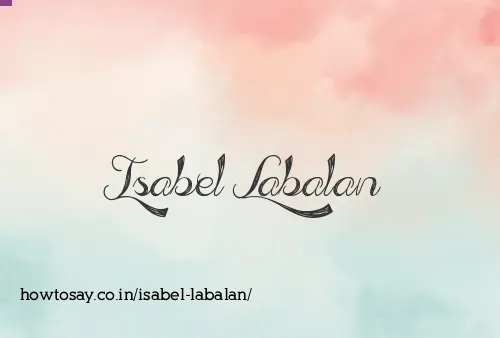 Isabel Labalan