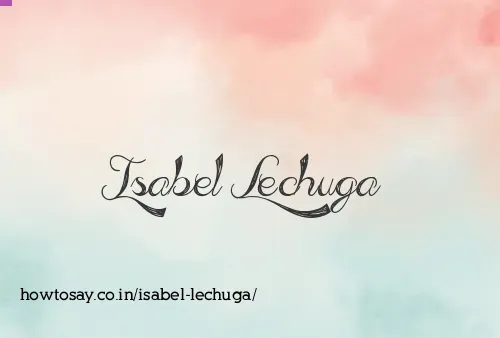 Isabel Lechuga