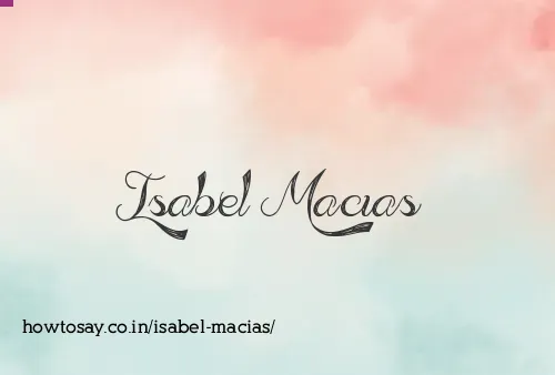 Isabel Macias