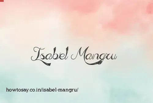 Isabel Mangru