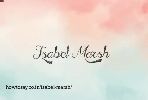 Isabel Marsh