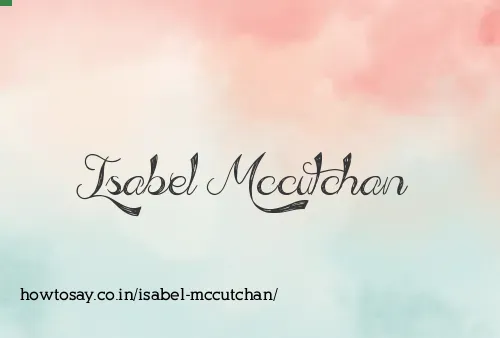 Isabel Mccutchan