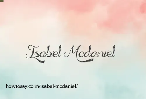 Isabel Mcdaniel