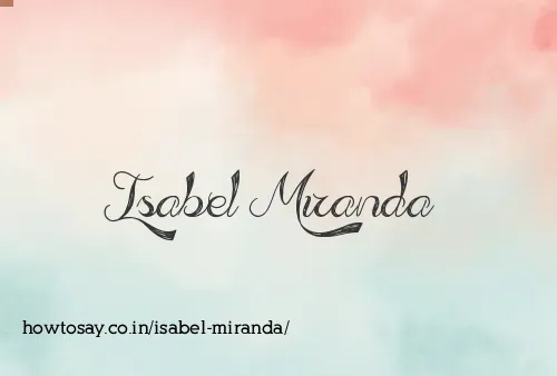 Isabel Miranda