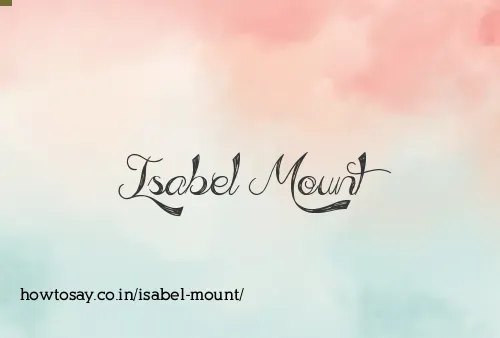 Isabel Mount
