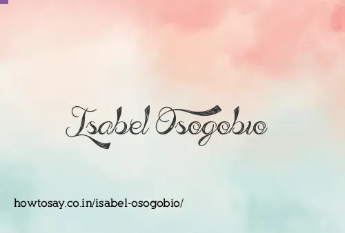 Isabel Osogobio