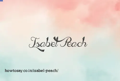 Isabel Peach