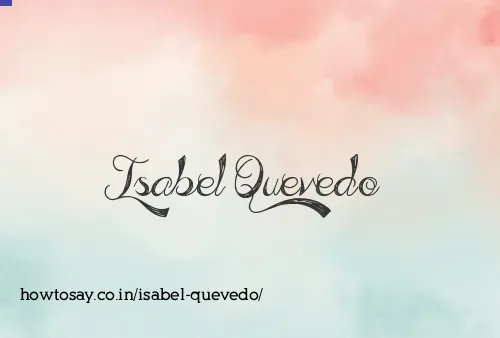 Isabel Quevedo