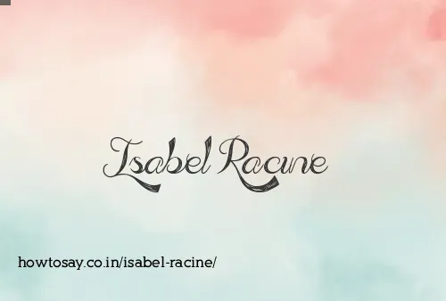 Isabel Racine