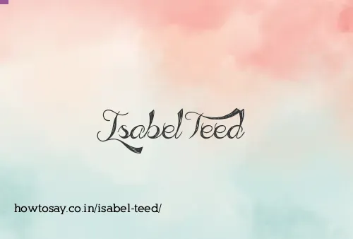 Isabel Teed
