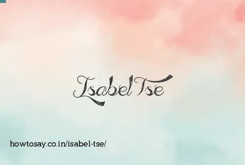 Isabel Tse