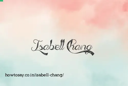 Isabell Chang