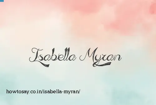 Isabella Myran