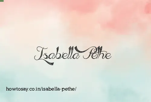 Isabella Pethe