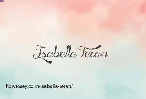 Isabella Teran