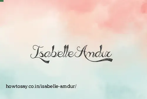 Isabelle Amdur