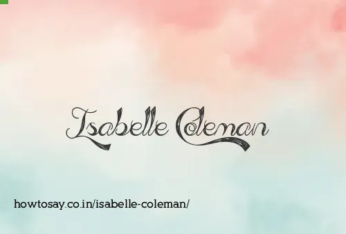 Isabelle Coleman
