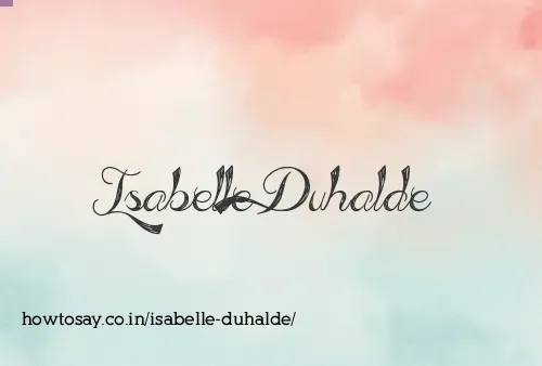 Isabelle Duhalde