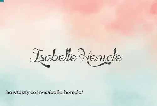Isabelle Henicle