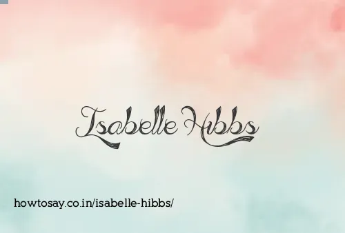 Isabelle Hibbs