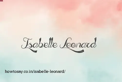 Isabelle Leonard