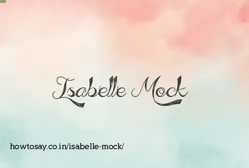 Isabelle Mock