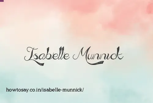 Isabelle Munnick