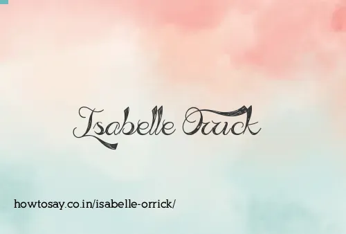 Isabelle Orrick
