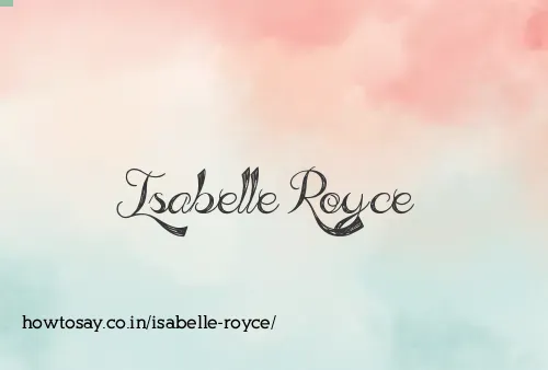 Isabelle Royce