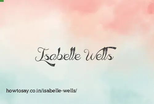 Isabelle Wells