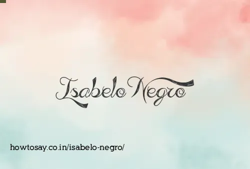 Isabelo Negro