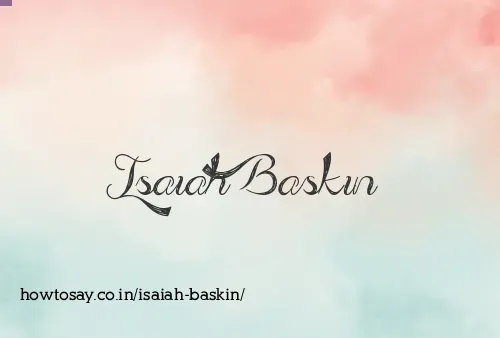 Isaiah Baskin