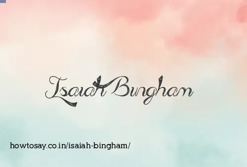 Isaiah Bingham