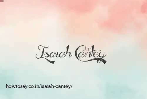 Isaiah Cantey