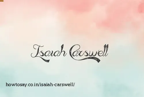 Isaiah Carswell