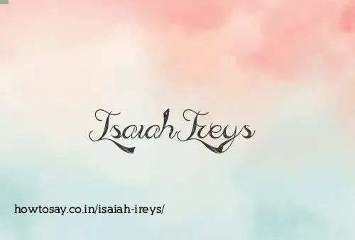 Isaiah Ireys